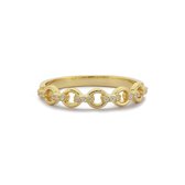 2bs jewelry dames ring, diamanten ring, cuban chain gouden ring, Valentijns cadeau, 14k goud, SI