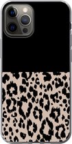 Coque iPhone 13 Pro - Imprimé panthère - Animaux - Zwart - Siliconen
