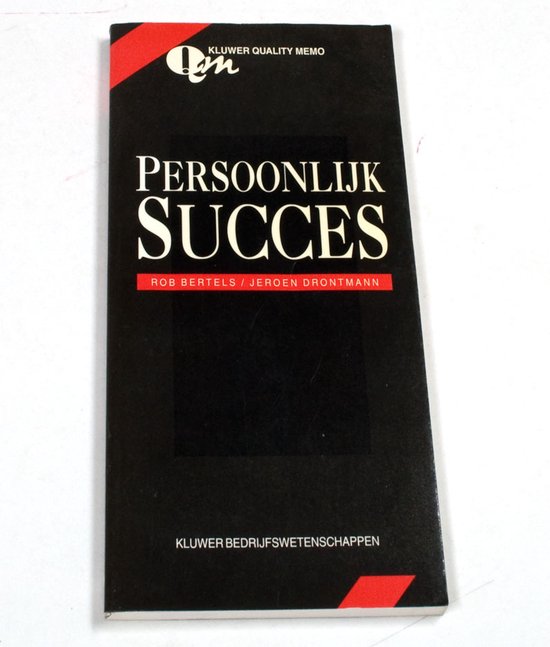 9789026719837 - Persoonlijk Succes - Kluwer Quality Memo