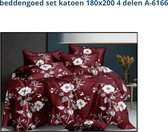 beddengoed set katoen 180x200 4 delen A-6166