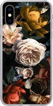 Geschikt voor iPhone X hoesje - Bloemen - Natuur - Patroon - Siliconen Telefoonhoesje