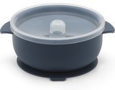 KOOLECO - Siliconen kom met zuignap en deksel - Navy
