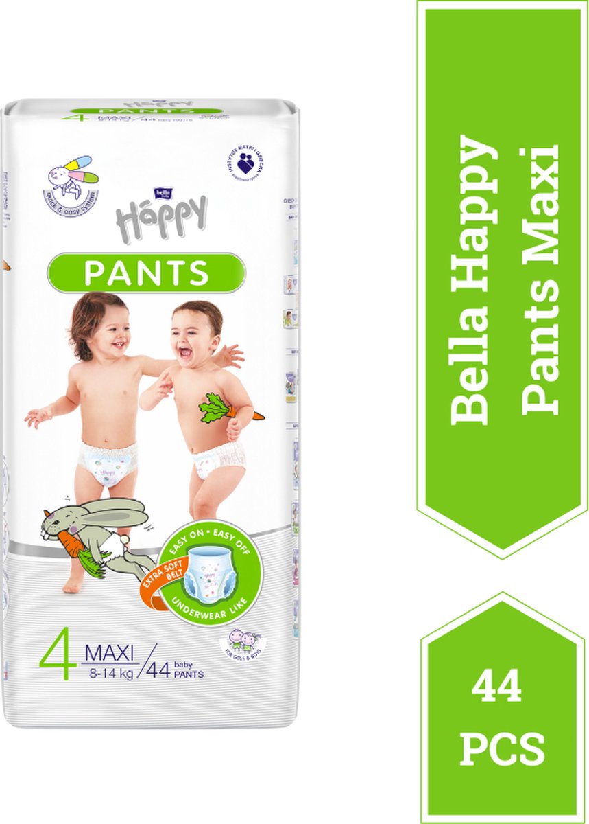 Goedkoopste Bella Baby Happy Pants Maat 4 Maxi 8-14 kg - 44 stucks