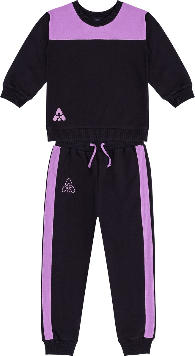 Gami Joggingpak meisjes met lila zijstreep 98 Lila