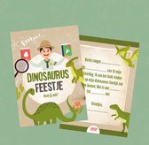 Dinosaurus kinderfeestje uitnodigingen, set van 10 stuks