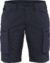 Blaklader Dames Service Short met stretch 7149-1845 - Donker marineblauw/Zwart - C46