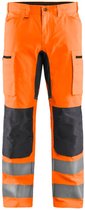 Blaklader High Vis broek met stretch 1585-1811 - High Vis Oranje/Medium Grijs - D84