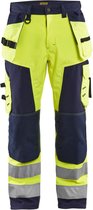 Blaklader Werkbroek softshell High Vis 1567-2517 - High Vis Geel/Marineblauw - C62