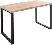 Bureau Modern Black Desk Zwart 120cm Eiken fineer - 38428