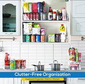 Keuken organizer | Koelkast | Kasten | Spoelbakken | Cosmetica | Set van 8 | BPA-vrij