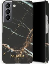 Selencia Maya Fashion Backcover Samsung Galaxy S22 hoesje - Marble Black