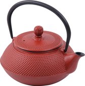 Monzana Theepot Gietijzer Rood 0.75L