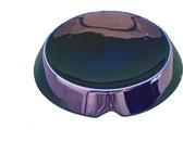 Miaustore keramische voerbak - voerbak kat - Blauw - keramiek - Geen prikkelende snorharen - 15 cm