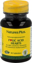 Folic Acid Hearts, Foliumzuur, 90 tabletten, Nature's Plus