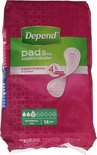 Depend pads voor gevoelige blaas, 14 stuks, 'Superior Protection & Control', met 4-in-1 technologie.