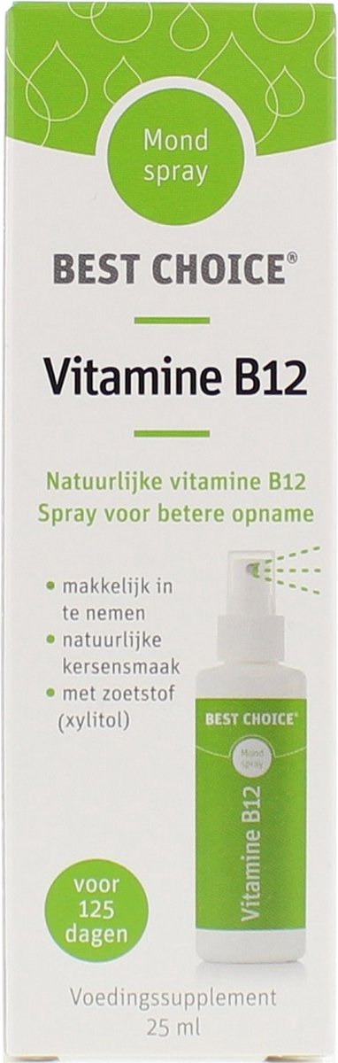 Omleiding koken Geweldige eik Best Choice Vitamine B12 mondspray - 25 ml | bol.com
