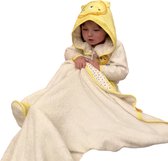 Baby bad set 5-delig met badjas, badcape(75x75), pantoffeltjes, washandje en een badspons