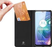 Motorola Moto G10/G20/G30 Smart Case deluxe met unieke slimme magneet sluiting, inclusief stand functie. Wallet book hoesje in extra luxe TPU leren uitvoering, business kwaliteit