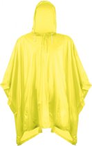 Eenvoudige gele regenponcho
