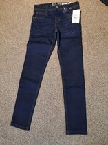 Lemmi - donkerblauwe jongens jeans - skinny slim - maat 152