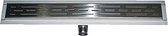 DynamicWay douchegoot rvs 700 x 70 mm zijuitl. 40mm met rooster