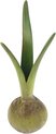 Vaasje bloembol Ø8xH22 - Meander - vase flower bulb - polystone - groen - tulp