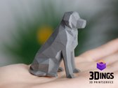 3Dings® 3D geprinte Golden Retriever - 3D Hond - Kleur naar wens - Uniek Geschenk - Custom 3D Prints - Speelgoed Dog Art