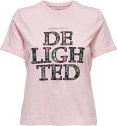 Only T-shirt Onlesma Reg S/s Flower Top Box Jrs 15254481 Parfait Pink/delighted Dames Maat - XL