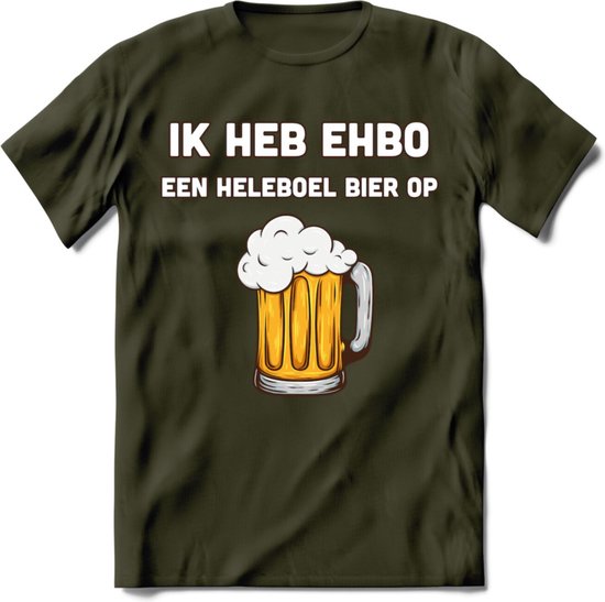 Ik Heb EHBO T-Shirt | Bier Kleding | Feest | Drank | Grappig Verjaardag Cadeau | - Leger Groen - XL