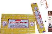 2 pakjes met 15 gram - Wierook - Wierookstokjes - Incense sticks - Spiritual Healing - Spirituele Genezing + 5 Mini Wierookstokjes + Gelukspoppetje