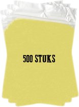 FashionBootZ wegwerp regenponcho geel 500 stuks