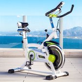 Cecotec Hometrainer met hartslagmeter en LCD scherm - Fitness fiets - Spinningfiets - Thuis gym - Thuis fietsen - Thuisfietsen met hartslagmeter en wielen