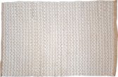 Go Round Tapijt - Cotton Rag Rug Ecru - Klein vloerkleed - Ecru - 60 x 90 cm - handgeknoopt