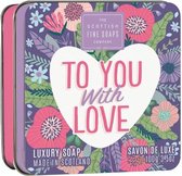 LuxuryLiving - Zeepbar - Zeep blok - Love - 100 gram - Dames