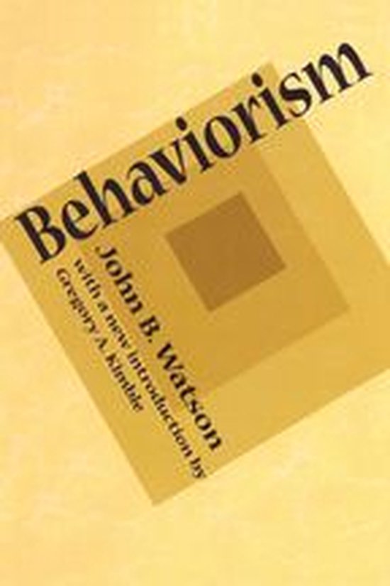 Behaviorism - cover