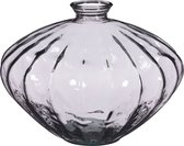 Mica Decorations Seles Vaas - H28 x Ø36 cm - Gerecycled Glas - Oud Roze