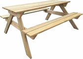 Decoways - Picknicktafel 150x135x71,5 cm hout