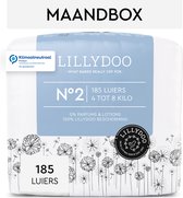 LILLYDOO Huidvriendelijke Luiers - Maat 2 (4-8 kg) - 185 Stuks - Maandbox