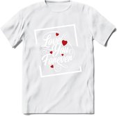 Love You Forever - Valentijn T-Shirt | Grappig Valentijnsdag Cadeautje voor Hem en Haar | Dames - Heren - Unisex | Kleding Cadeau | - Wit - S