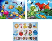 Sorprese Puzzel – 3 paar – kinderpuzzel – 40 stukjes – leerzame puzzels - Cadeau