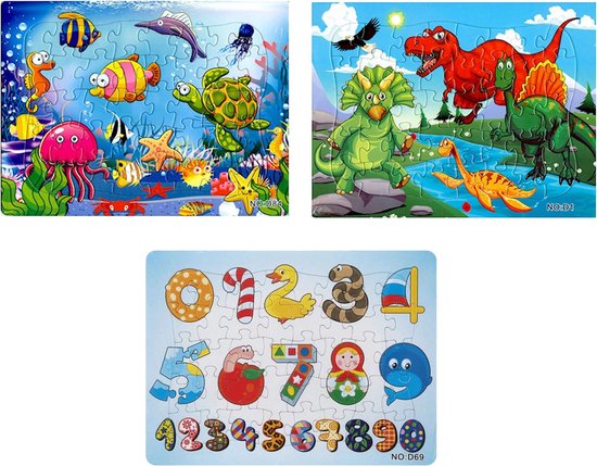 Puzzle Sorprese - 3 paires - puzzle pour enfants - 40 pièces - puzzles  éducatifs