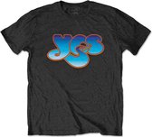 Yes - Classic Blue Logo Heren T-shirt - S - Zwart