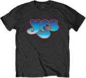 Yes Heren Tshirt -S- Classic Blue Logo Zwart