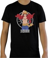 One Piece - Luffy T-Shirt Black (Maat S)