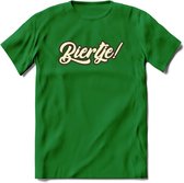 Biertje! T-Shirt | Bier Kleding | Feest | Drank | Grappig Verjaardag Cadeau | - Donker Groen - 3XL