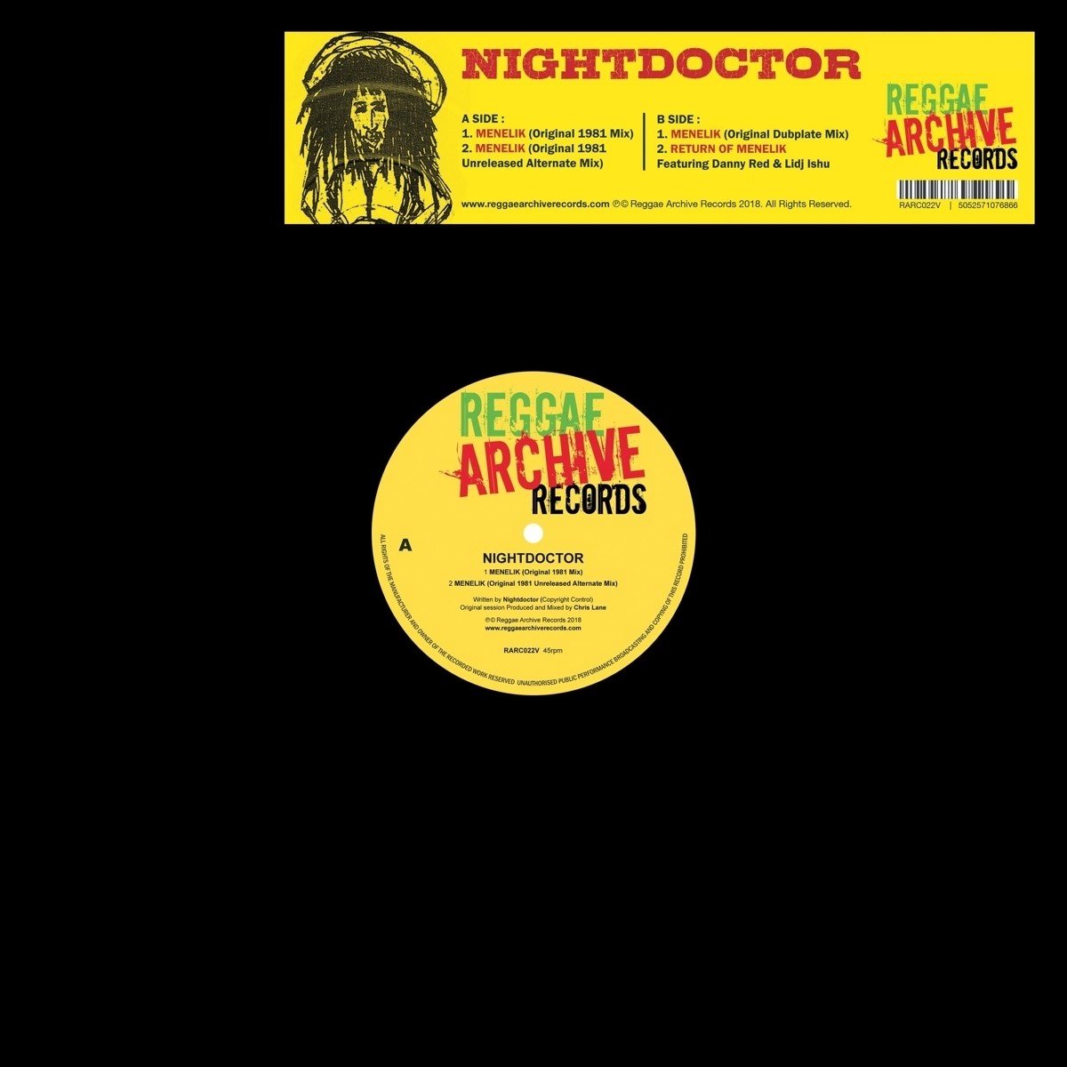 Nightdoctor - Menelik (12" Vinyl Single) (Limited Edition)