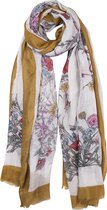 Clayre & Eef sjaal 85x180cm geel