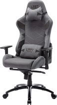 L33T-GAMING - Elite V4 Gaming stoel - E-Sports Gaming Stoel - Ergonomisch - stoffen Game Stoel - Bureaustoel - Racing Stoel - Soft canvas stoffen bekleding – 125 Kg - lichtgrijs