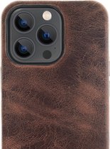 Minim Apple iPhone 13 Pro Hoesje Back Cover Hoesje Bruin