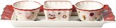 Villeroy & Boch Toy's Delight Dipset 4 stuks, premium porselein, wit / gekleurd